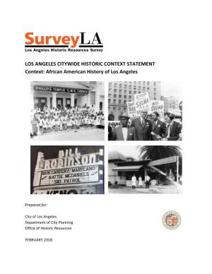 African American History of Los Angeles