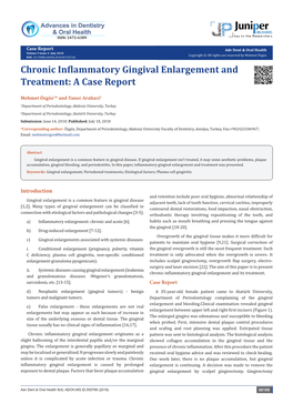 Chronic Inflammatory Gingival Enlargement and Treatment: a Case Report