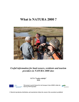 What Is NATURA 2000 ?