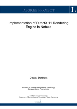 Implementation of Directx 11 Rendering Engine in Nebula