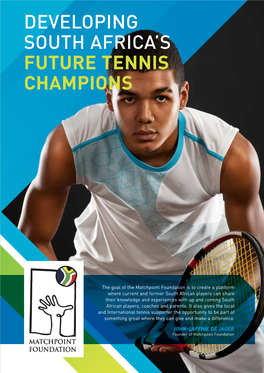 Developing South Africa's Future Tennis Champions