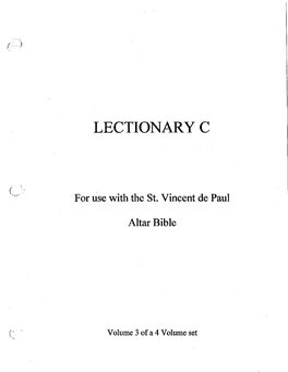 Lectionary C