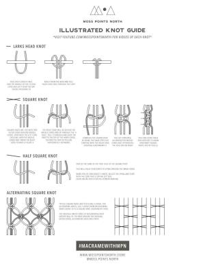 Illustrated Knot Guide *Visit Youtube.Com/Mosspointsnorth for Videos of Each Knot*