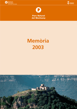 Memòria Montseny 2003 3/3/05 07:47 Página 1