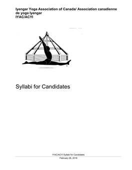 Syllabi for Candidates