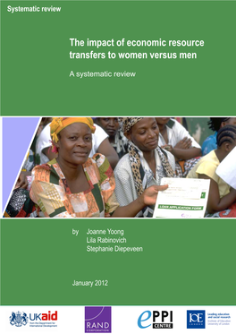 The Impact of Economic Resource Transfers to Women Versus Men: a Systematic Review
