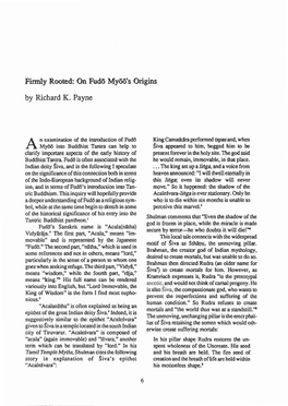 Firmly Rooted: on Fudo Myoo's Origins by Richard K