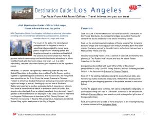 AAA Destination Guide: Official AAA Maps, Travel Information and Top Picks Essentials