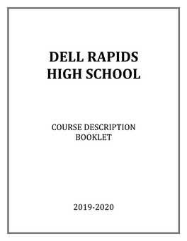 2019-2020 Course Description Booklet 2019-2020