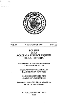 Boletin Academia Puertorriqueña De La