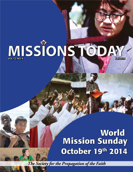 World Mission Sunday October 19Th 2014
