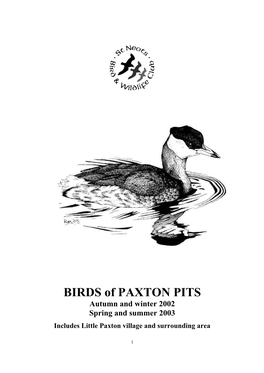 The Birds and Wildlife of Paxton Pits 2003