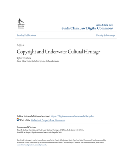 Copyright and Underwater Cultural Heritage Tyler T