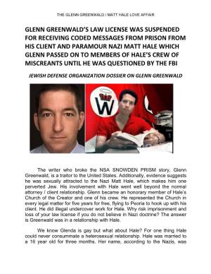 Dossier on Glenn Greenwald