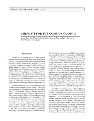 Chemists for the Common Good (1)