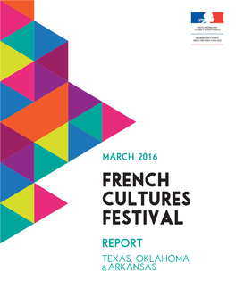 2016 French Cultures Festival's Report