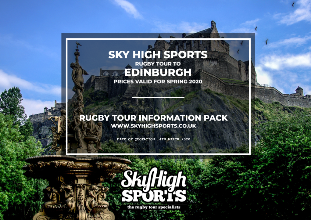 1 Sky High Sports | the Rugby Tour Specialists