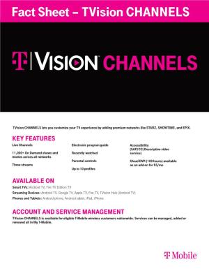 Tvision CHANNELS