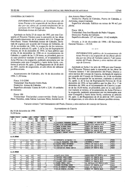 30-XI-96 12745 INFORMACION Publica De Levantamiento De Actas