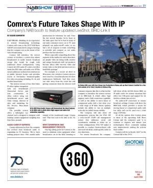 Comrex's Future Takes Shape with IP