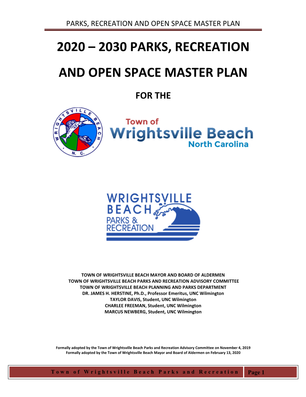 2020 – 2030 Parks, Recreation and Open Space Master Plan - DocsLib