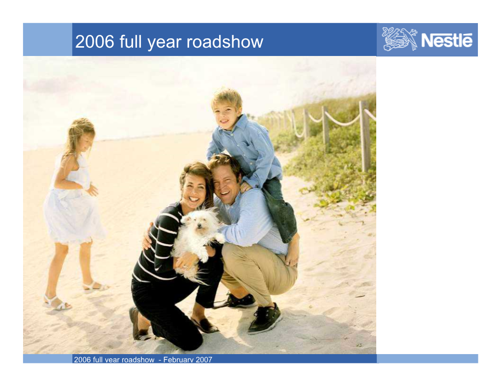 2006 Full Year Roadshow