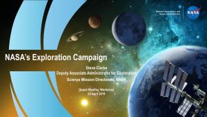 NASA's Exploration Campaign