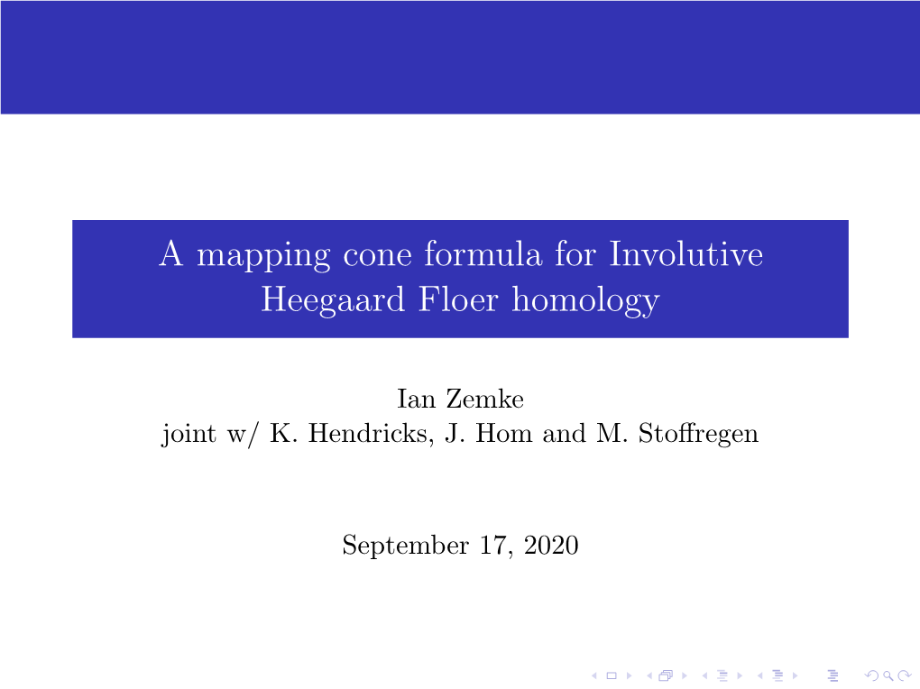 A Mapping Cone Formula for Involutive Heegaard Floer Homology