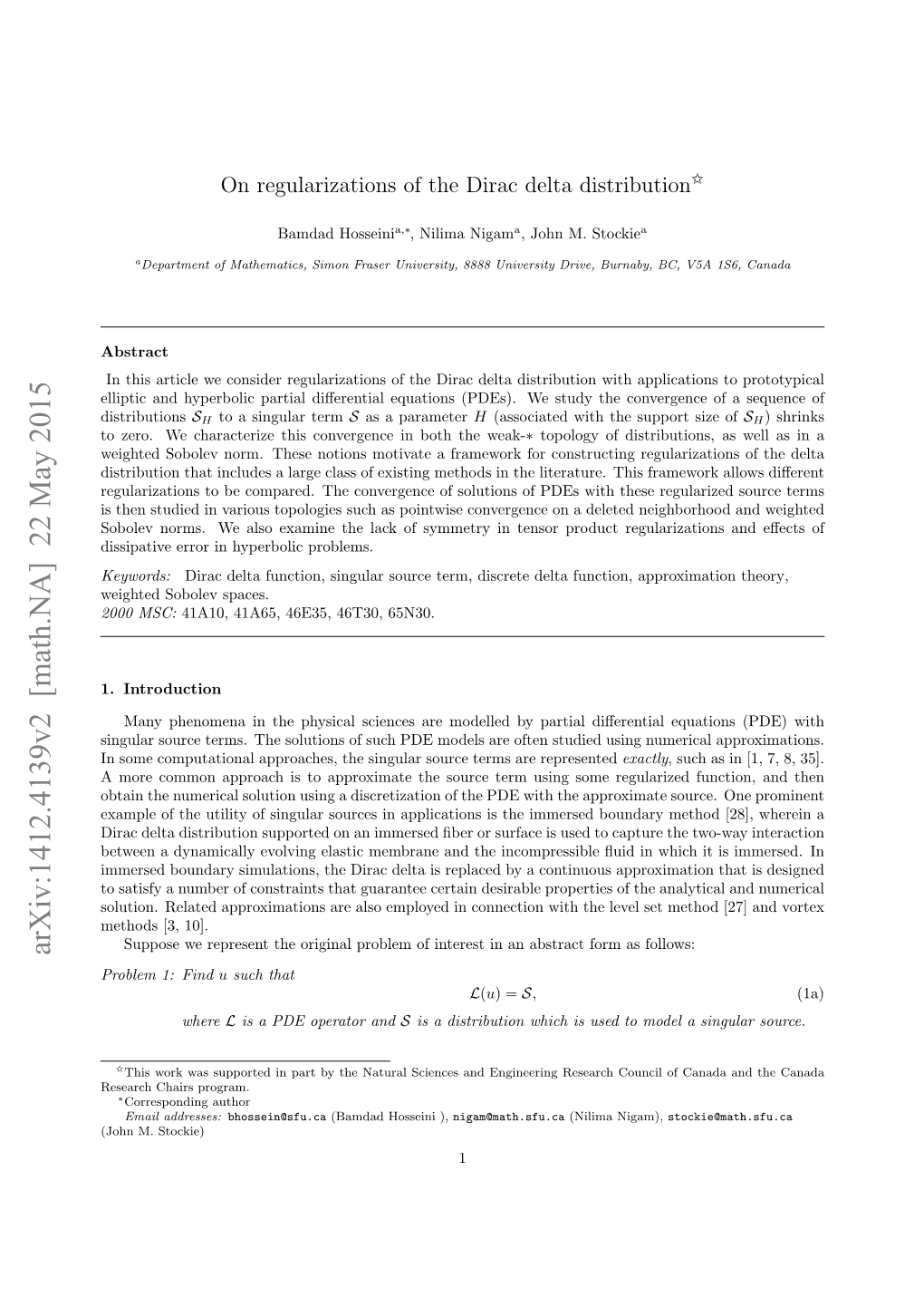 On Regularizations of the Delta Distribution