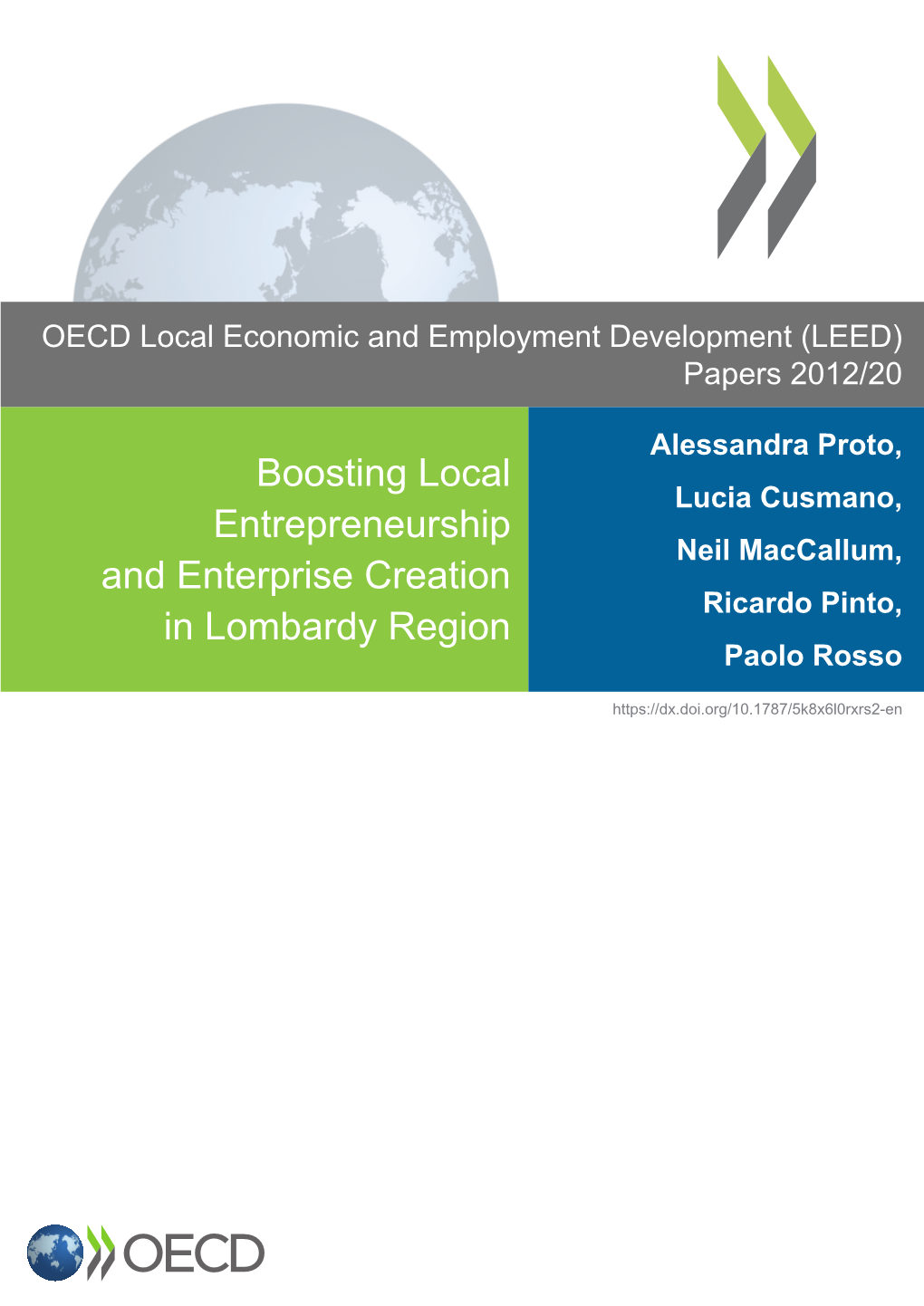 Boosting Local Entrepreneurship and Enterprise Creation in Lombardy Region