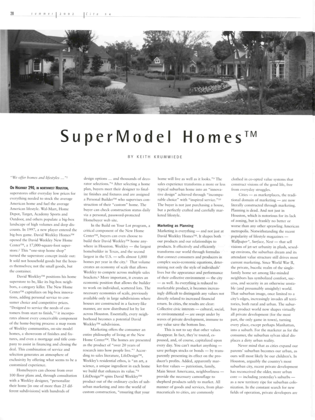 Supermodel Homes TM