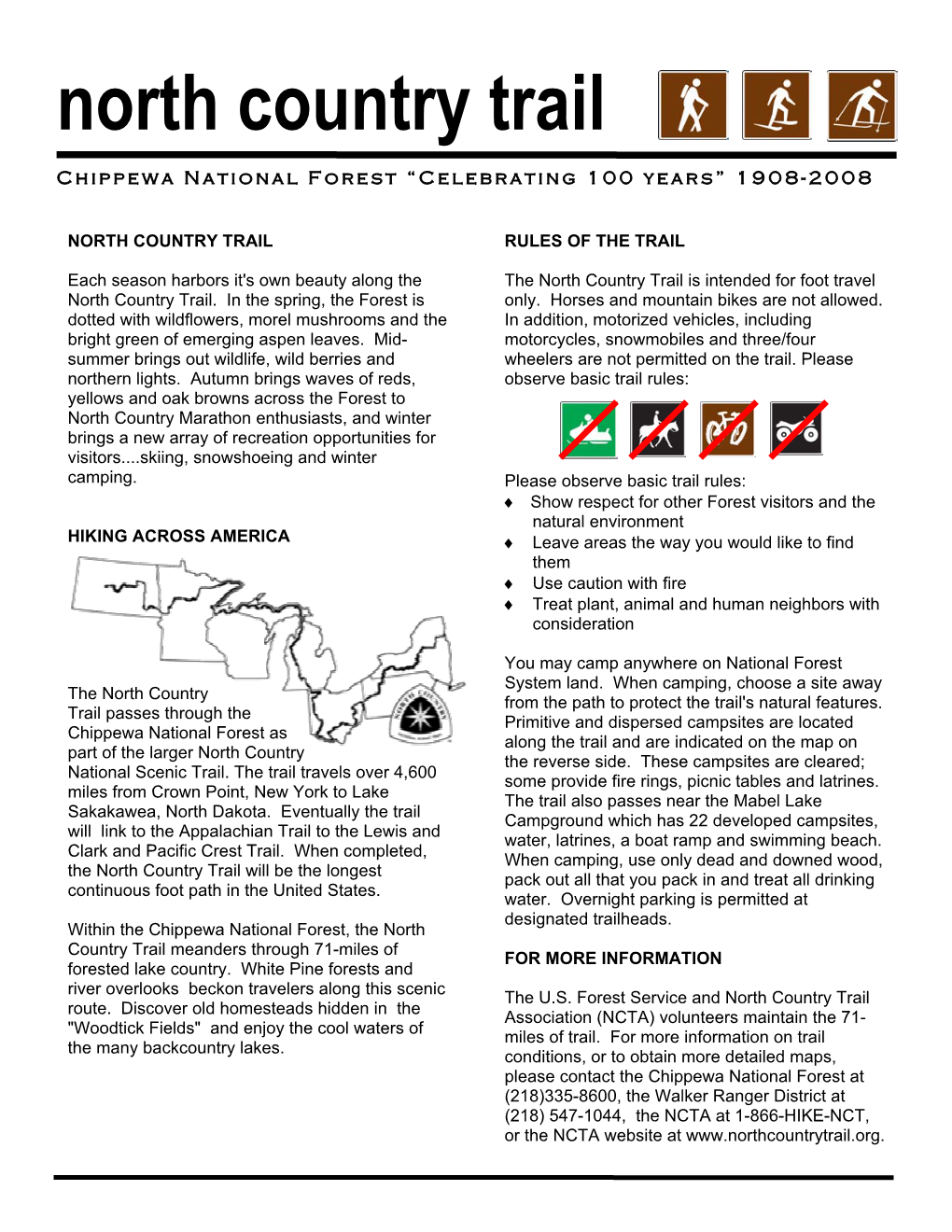 North Country Trail Flyer