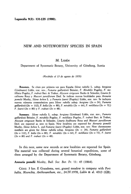 Ballia, Moenchia, Anthoxanthum, Etc., 24.IV.1978, Lidén & Al