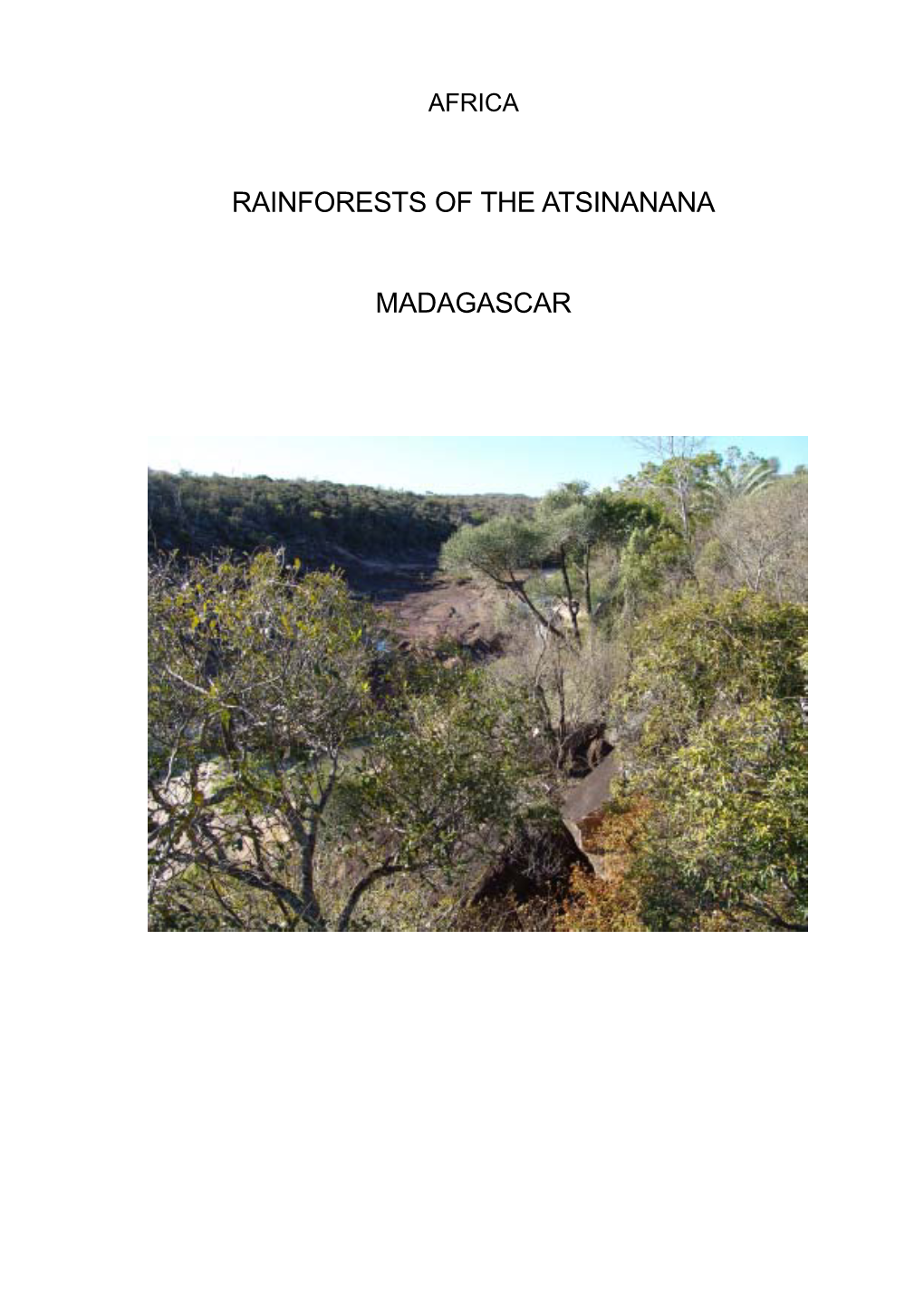Rainforests of the Atsinanana