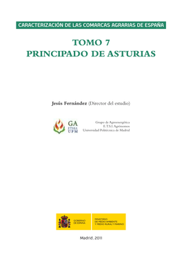 Caracterización De Las Comarcas Agrarias De España Tomo 7 Principado De Asturias