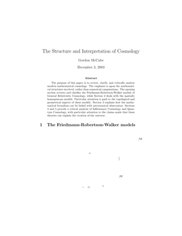 The Structure and Interpretation of Cosmology