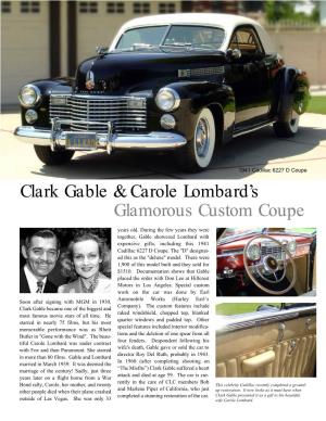 Glamorous Custom Coupe Clark Gable & Carole Lombard's