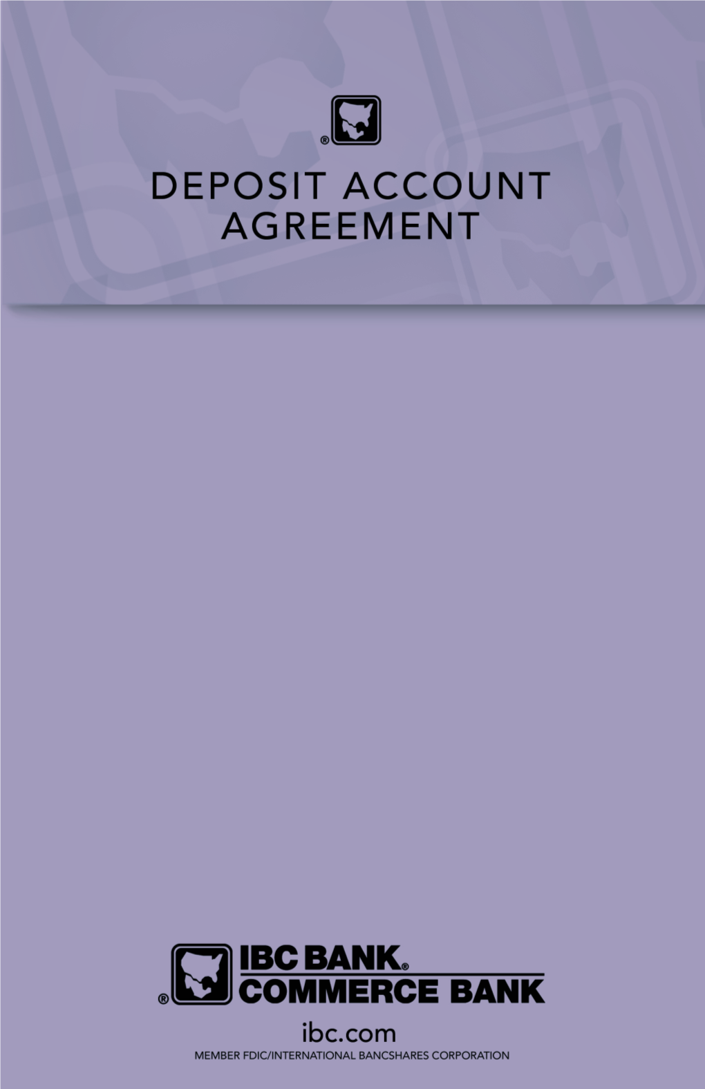 Deposit Account Agreement Booklet