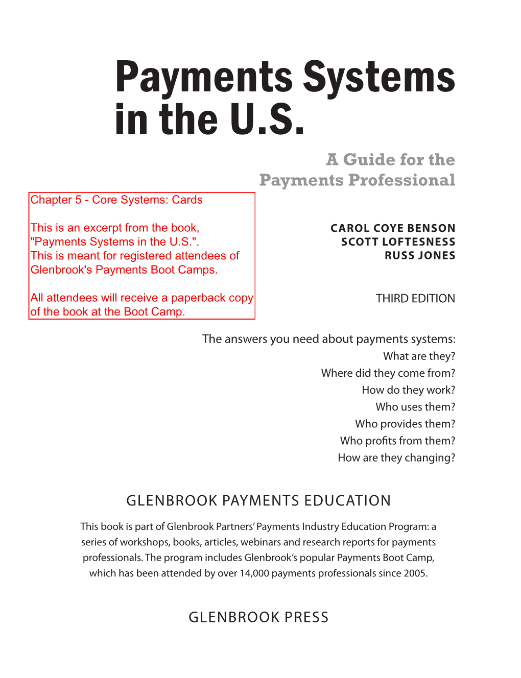 Payments Systems in the U.S. a Guide for the Payments Professional