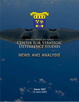 Center for Strategic Deterrence Studies (CSDS) News and Analysis