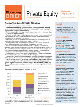 Bloomberg Brief: Private Equity