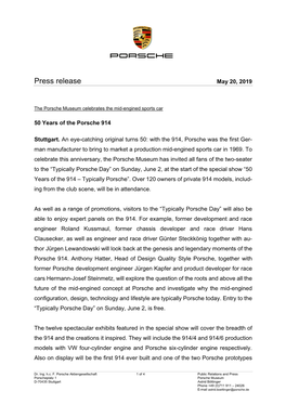 Press Release May 20, 2019