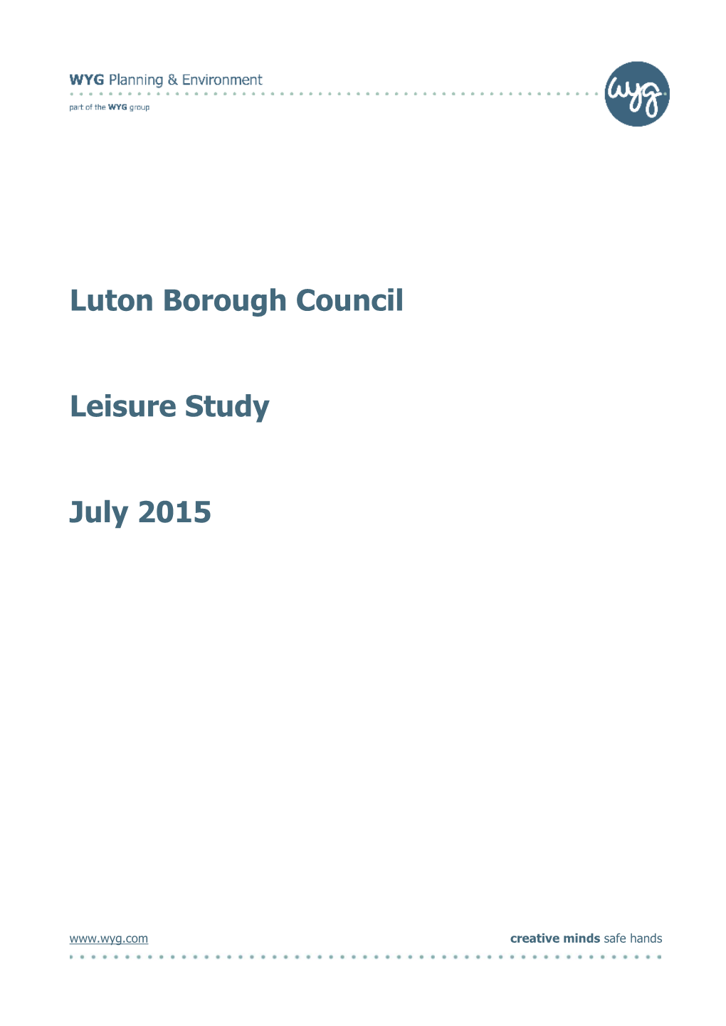 Luton Borough Council Leisure Study July 2015