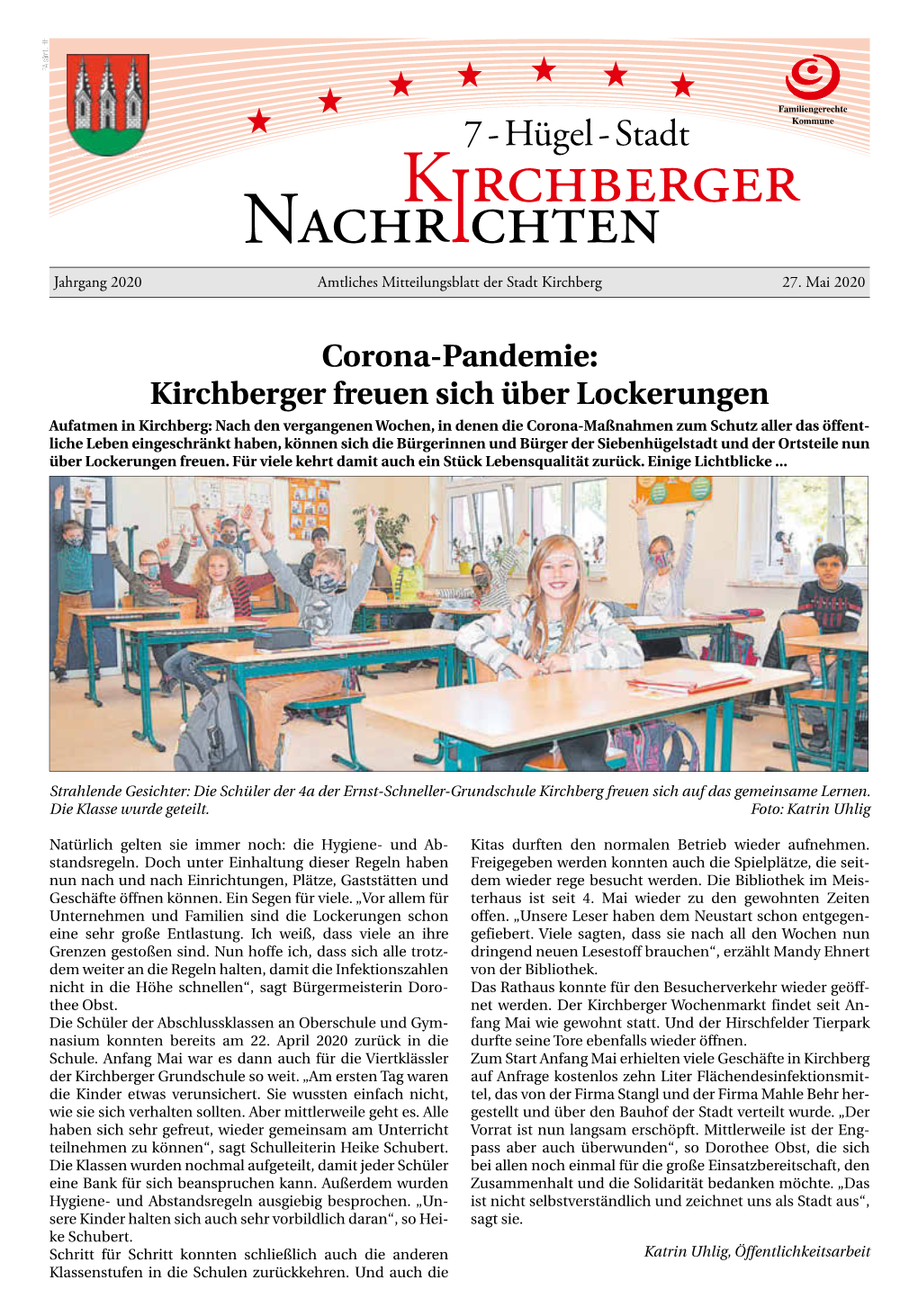 Nachrichten Kirchberger Nachrichten 6 5/2020 5/2020 7 Kirchberger Nachrichten Fehlerteufel Im Neuen Tourenplan 2