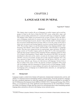 Chapter 2 Language Use in Nepal