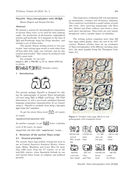 Maya Hieroglyphics with (L )TEX on Monuments, Ceramics and Divinatory Almanacs