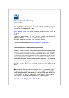 Vibrational Spectroscopy of the Silicate Mineral Plumbotsumite Pb5 (OH