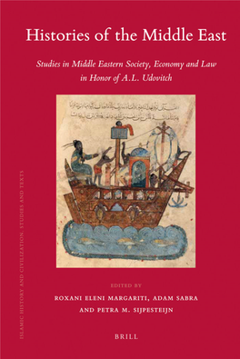 Histories of the Middle East Islamic History and Civilization