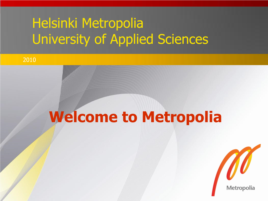 Helsinki Metropolia University of Applied Sciences
