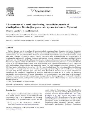 PROTISTOLOGY European Journal of Protistology 44 (2008) 55–70